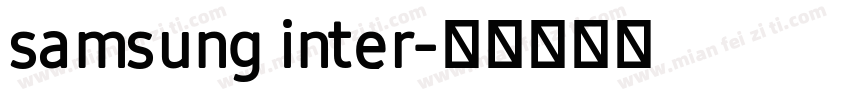 samsung inter字体转换